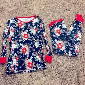 Little Sleepies - Size 16 - Christmas Poinsettias